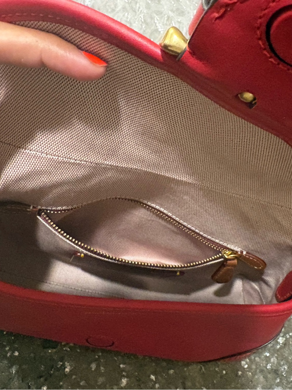 Coach Ruby Red Soho Flap Bag - Picture 7 of 8